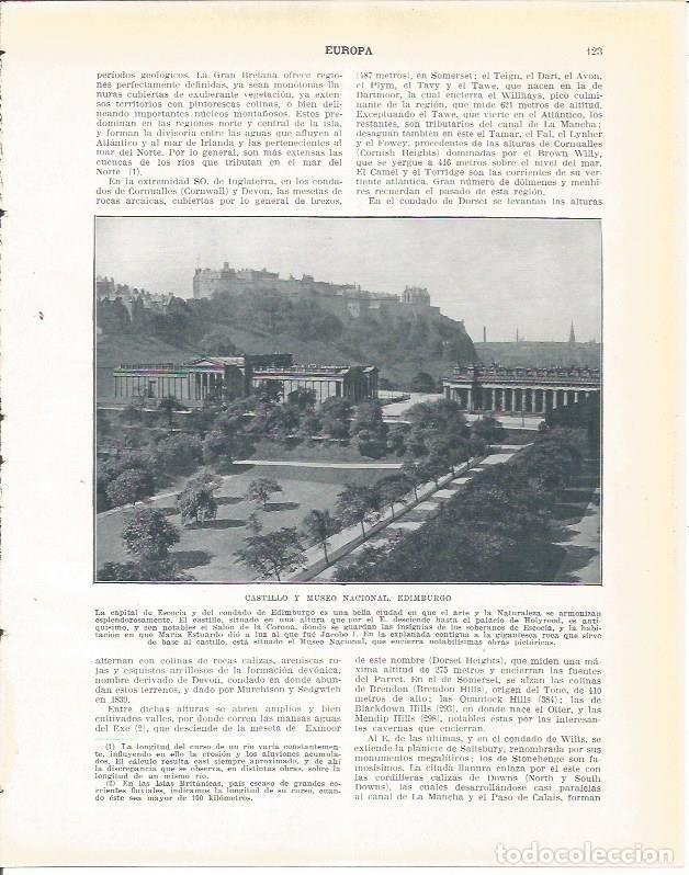 Cartoline: LAMINA 20886: Castillo de Edinburgo - Beltran y Rozpide