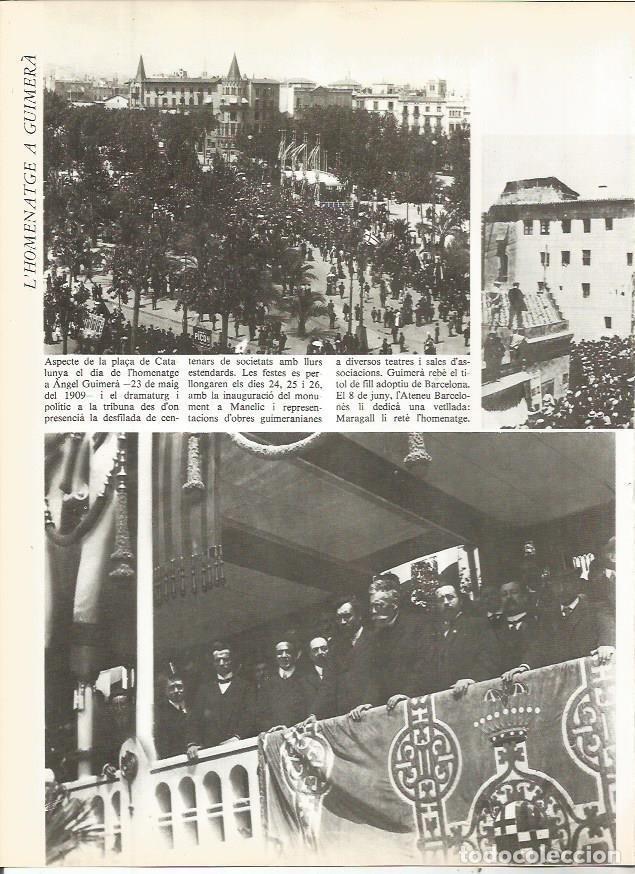 Cartoline: LAMINA 20797: Homenaje a Angel Guimera en Barcelona en 1909 - Edmon Valles