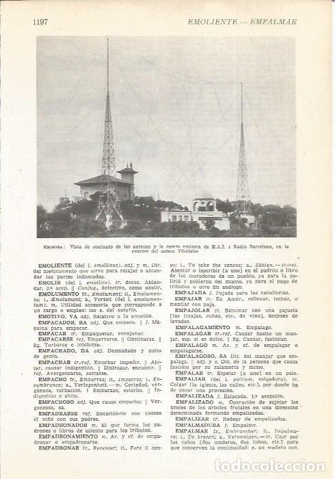 Postais: LAMINA 22426: Antenas de Radio Barcelona - VVAA