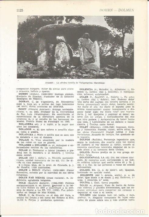 Cartoline: LAMINA 22412: Dolmen La Pedra Gentil en Vallgorguina, Barcelona - VVAA