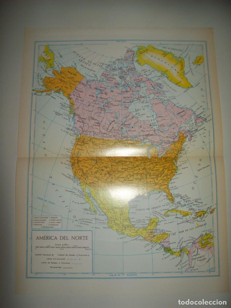 Postales: LAMINA 22473: Mapa de America del Norte - VVAA