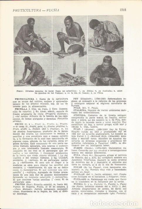 Postales: LAMINA 22222: Diversas formas de hacer fuego - VVAA