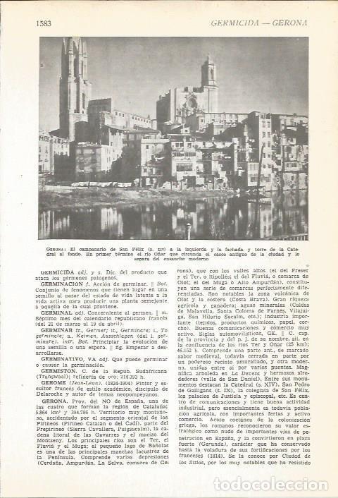 Postales: LAMINA 22242: Vista de Girona - VVAA