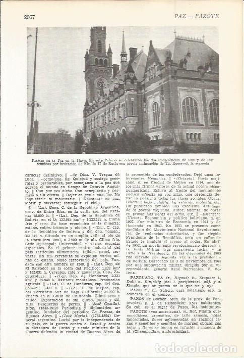 Postales: LAMINA 22511: Palacio de la Paz en La Haya - VVAA