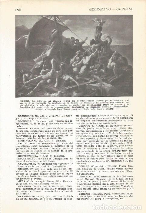 Postales: LAMINA 22240: La balsa de la Medusa, por Gericault - VVAA