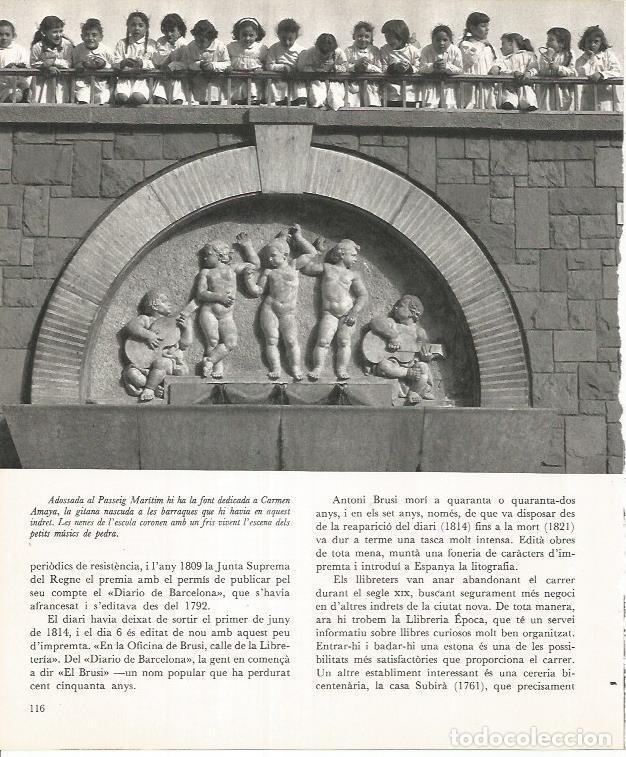 Cartoline: LAMINA 22050: Barcelona. Fuente de Carmen Amaya - Josep Maria Espinas