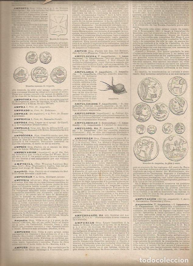 Postales: LAMINA 23335: Escudo de Amposta y monedas de Empuries - Varios