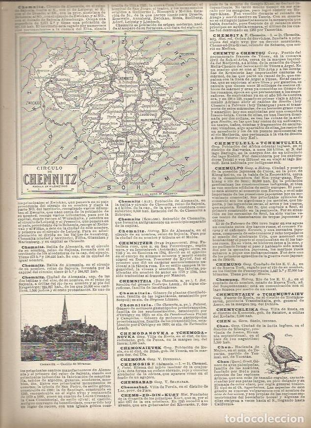 Cartoline: LAMINA 23025: Mapa del Circulo de Chemnitz, Alemania - Varios