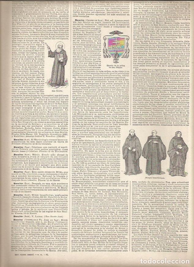 Cartoline: LAMINA 22953: Escudo de la Orden de San Benito - Varios