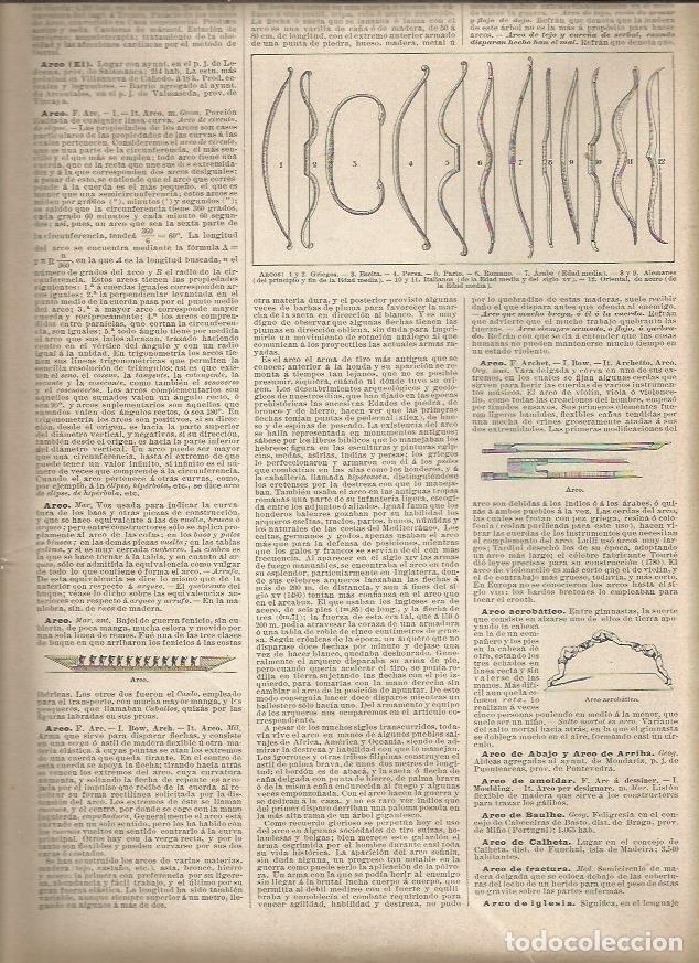 Postcards: LAMINA 23115: Tipos de arco - Varios