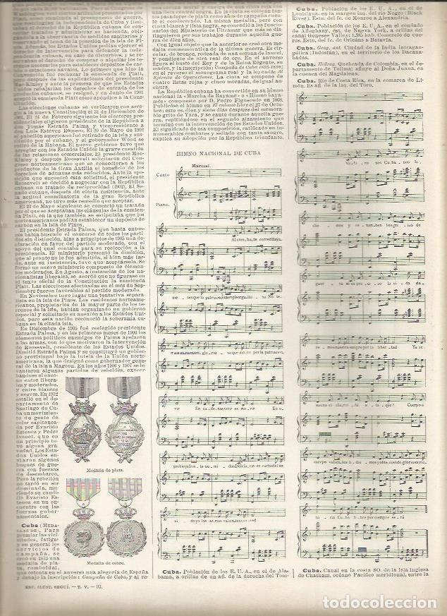 Postcards: LAMINA 23051: Himno Nacional de Cuba - Varios