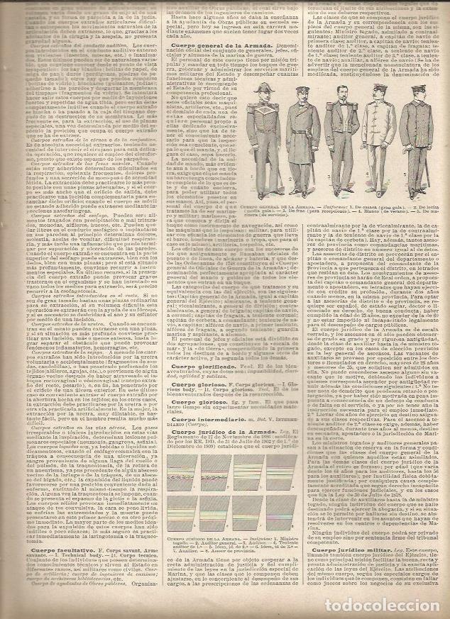 Postcards: LAMINA 23049: Cuerpo General de la Armada de Espa&ntilde;a. 1908 - Varios