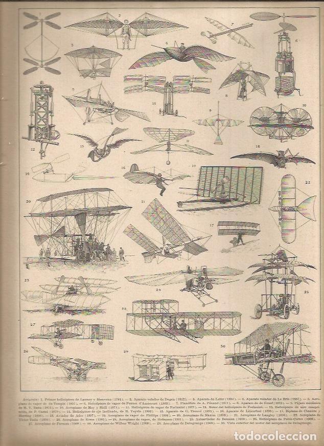 Postcards: LAMINA 23077: Aviacion - Varios