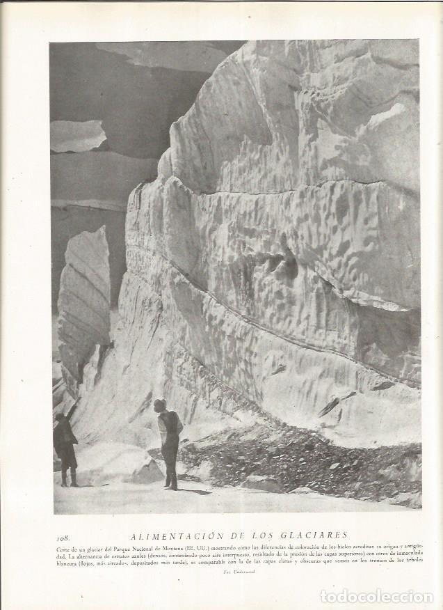 Cartoline: LAMINA 22784: Glaciar del Parque Nacional de Montana - Amando Melon y Ruiz de Gordejuela