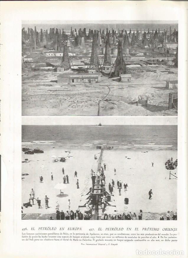 Cartoline: LAMINA 22886: Yacimiento de petroleo en Baku y en Haifa - Amando Melon y Ruiz de Gordejuela