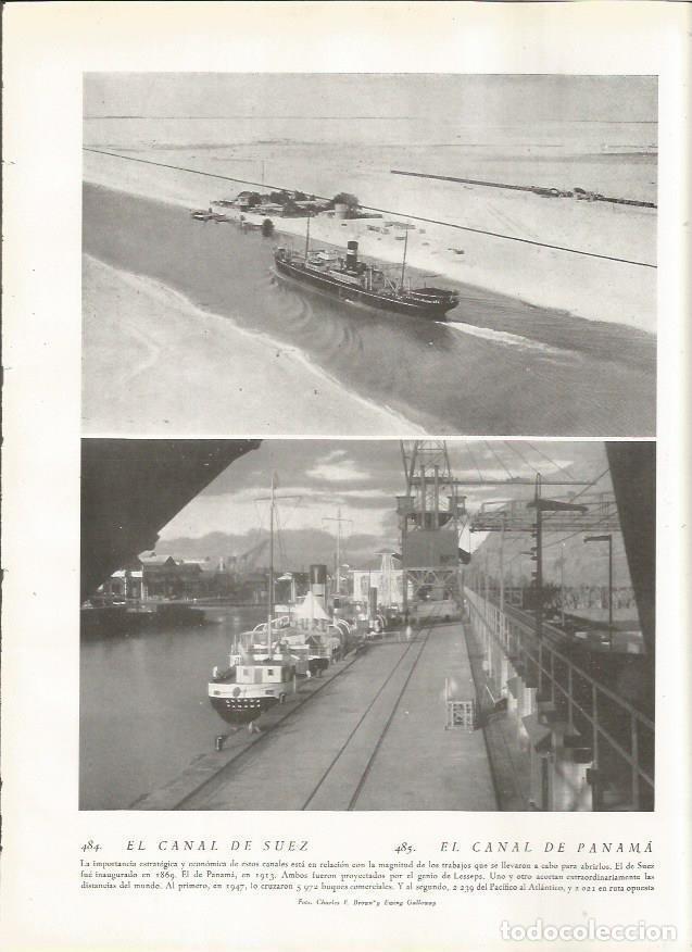 Cartoline: LAMINA 22902: El Canal de Suez y el Canal de Panama - Amando Melon y Ruiz de Gordejuela