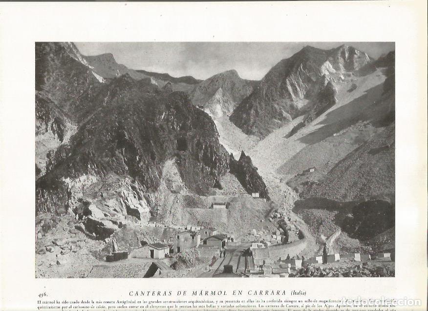 Cartoline: LAMINA 22892: Canteras de marmol en Carrara, Italia - Amando Melon y Ruiz de Gordejuela