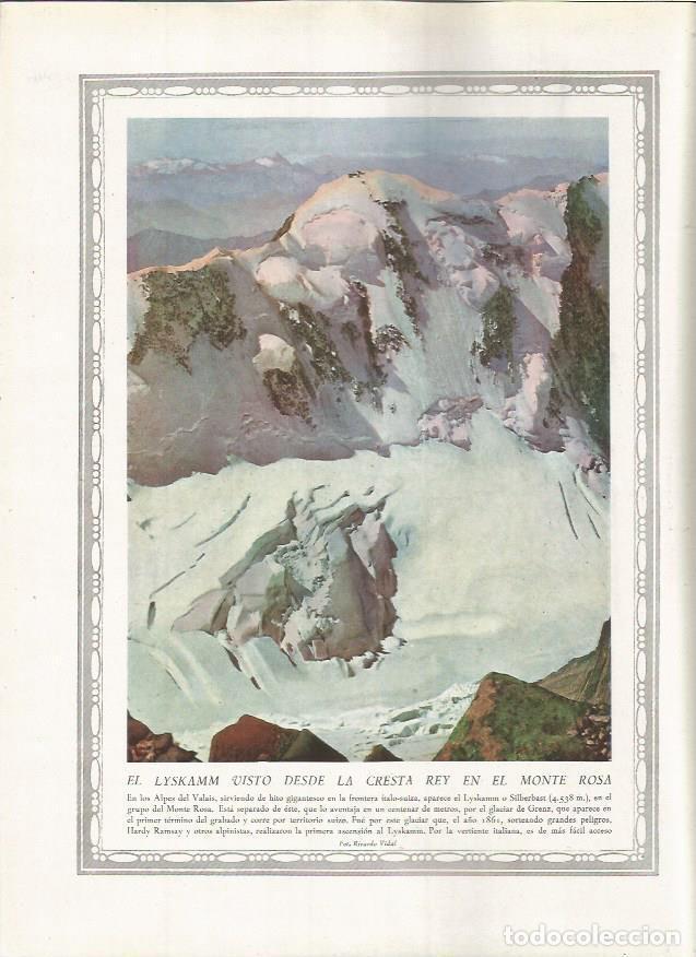 Cartoline: LAMINA 22745: El Lyskamm en el Monte Rosa - Amando Melon y Ruiz de Gordejuela