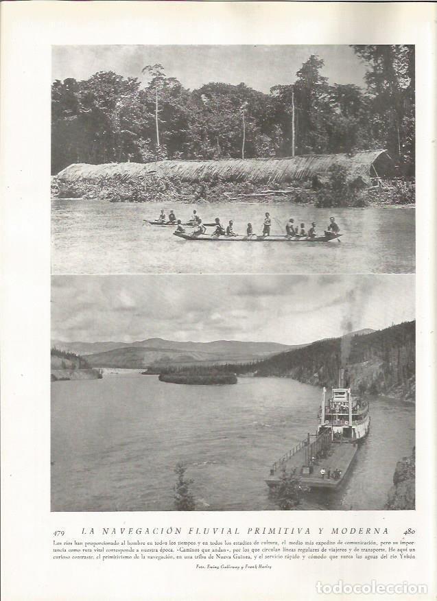 Postcards: LAMINA 22900: Barcas en Nueva Guinea y en el rio Yukon - Amando Melon y Ruiz de Gordejuela