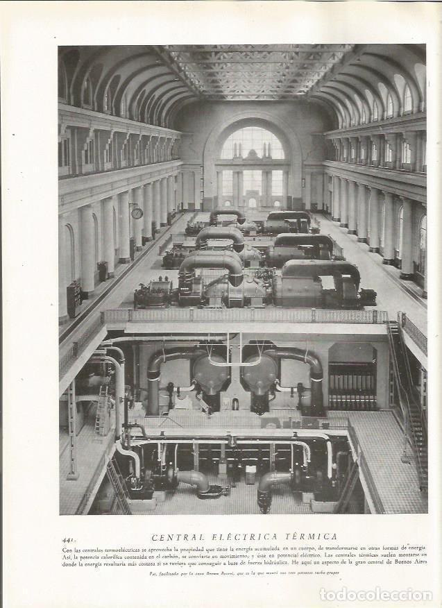 Cartoline: LAMINA 22887: Central electrica en Buenos Aires - Amando Melon y Ruiz de Gordejuela