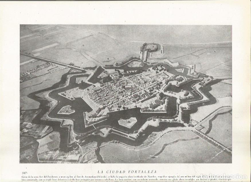 Postcards: LAMINA 22858: Vista aerea de Naarden, Holanda - Amando Melon y Ruiz de Gordejuela