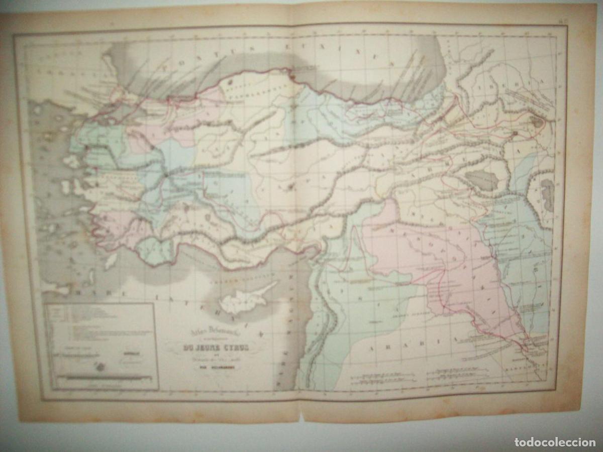 Postkarten: LAMINA 22688: Mapa de la expedicion de Ciro - Grosselin-Delamarche