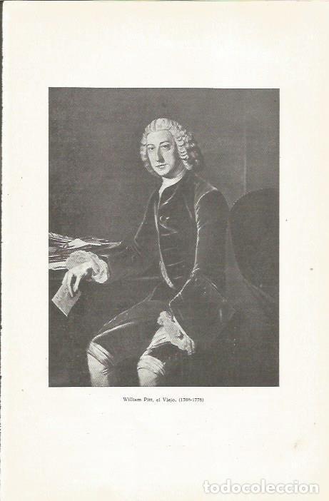 Postales: LAMINA 23768: William Pitt, el Viejo - Jaime Vicens Vives