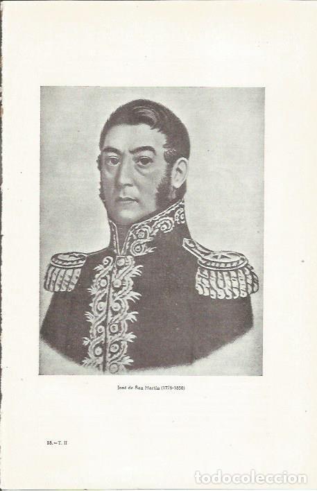 Postais: LAMINA 23796: Jose de San Martin - Jaime Vicens Vives