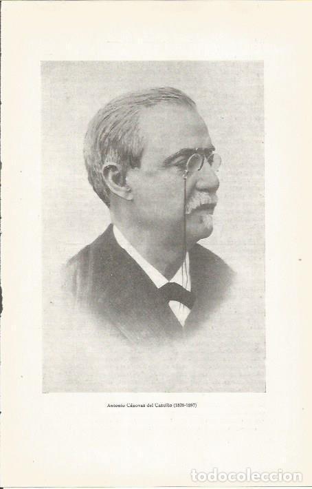 Postkarten: LAMINA 23814: Antonio Canovas del Castillo - Jaime Vicens Vives