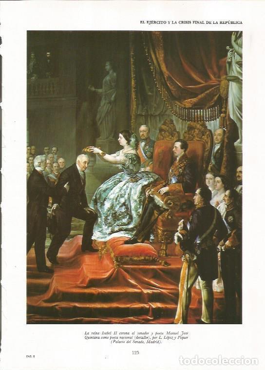 Postkarten: LAMINA 23433: Isabel II corona al senador Manuel Jose Quintana, por L.Lopez - Varios