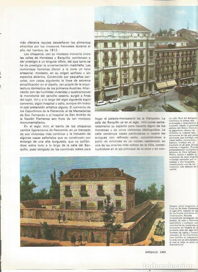 Postales: LAMINA 23520: Calle Real del Barquillo y Casa de las Siete Chimeneas, Madrid - Varios