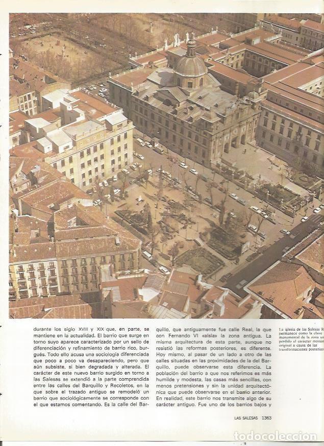 Postais: LAMINA 23530: Vista aerea de la iglesia de Las Salesas, Madrid - Varios