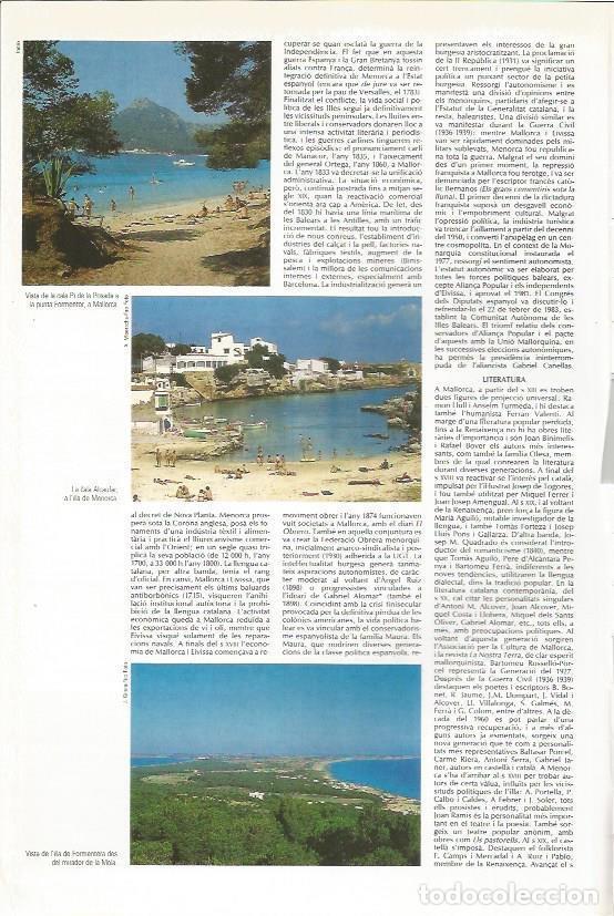 Postales: LAMINA 24616: Cala Pi de la Posada, Mallorca y Cala Alcaufar en Menorca - VVAA