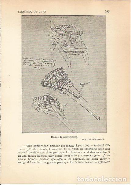 Cartoline: LAMINA 24196: Dise&ntilde;os de ametralladoras, por Leonardo da Vinci - Carmi&ntilde;a Verdejo
