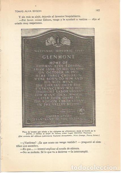 Cartoline: LAMINA 24175: Placa de bienvenida a Glenmont, casa de Edison - Carmi&ntilde;a Verdejo