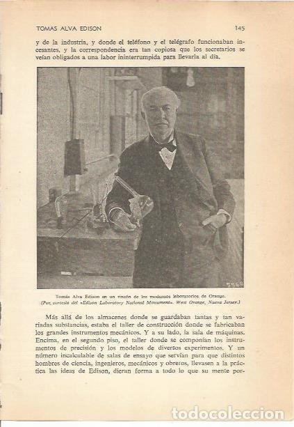 Postkarten: LAMINA 24167: Edison en los laboratorios modernos de Orange - Carmi&ntilde;a Verdejo