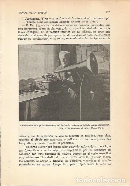 Postkarten: LAMINA 24159: Edison con su fonografo - Carmi&ntilde;a Verdejo