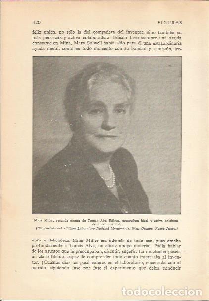 Postais: LAMINA 24158: Mina Muller, segunda esposa de Edison - Carmi&ntilde;a Verdejo