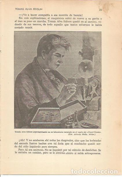 Cartoline: LAMINA 24140: Edison en el laboratorio del vagon Grand Trunk - Carmi&ntilde;a Verdejo