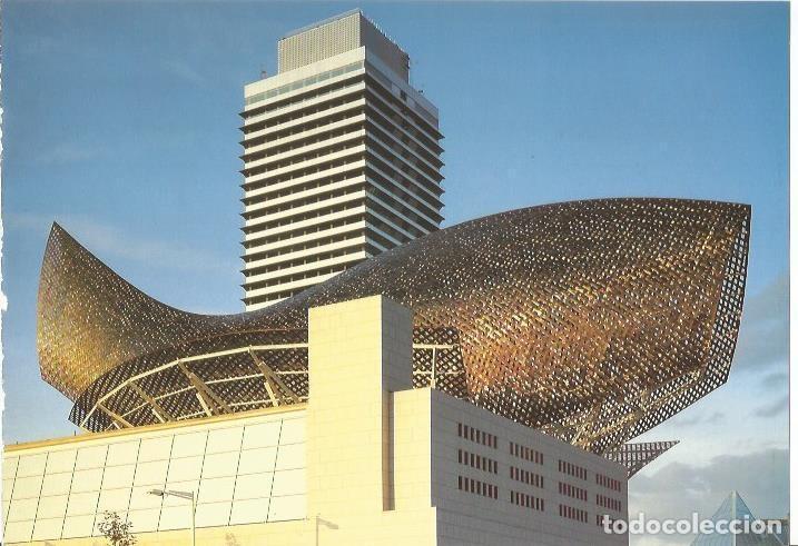 Cartes Postales: LAMINA 24119: Escultura Pez, por Frank O Gehry. Barcelona - Llatzer Moix