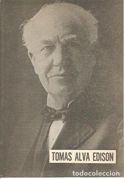 Cartoline: LAMINA 24137: Tomas Alva Edison - Carmi&ntilde;a Verdejo