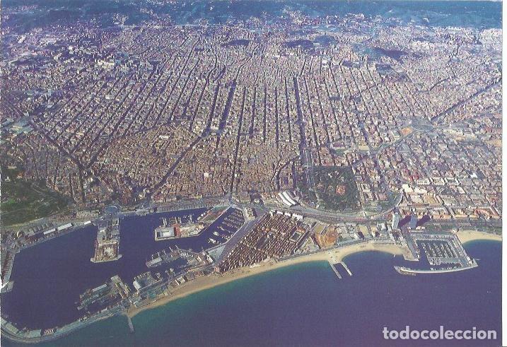 Postkarten: LAMINA 24077: Vista aerea de Barcelona y el Eixample - Llatzer Moix