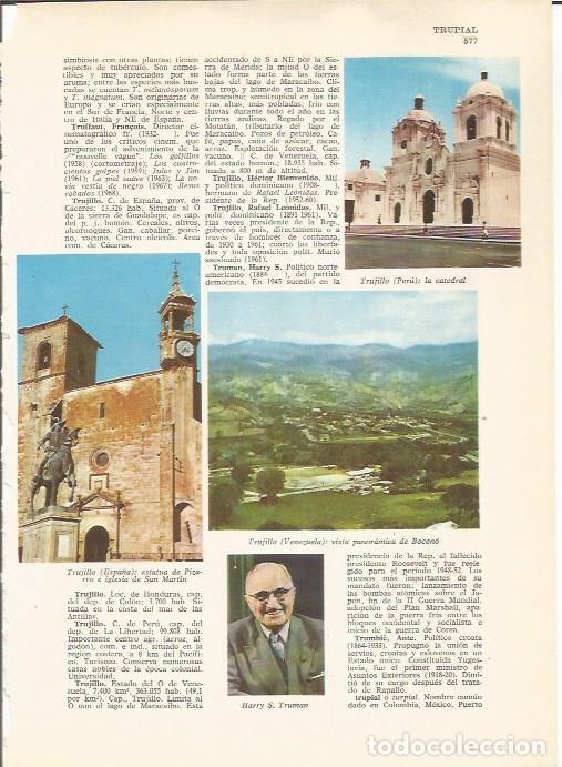 Cartes Postales: LAMINA 24843: Estatua de Pizarro en Trujillo y catedral de Trujillo, Peru - VVAA