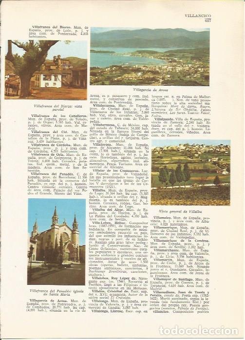 Postkarten: LAMINA 24860: Villagarcia de Arosa y vistas de Villalba y Vilafranca del Penedes - VVAA