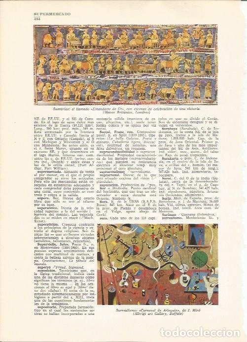 Postkarten: LAMINA 24828: El Estandarte de Ur y Carnaval de Arlequin, por Miro - VVAA