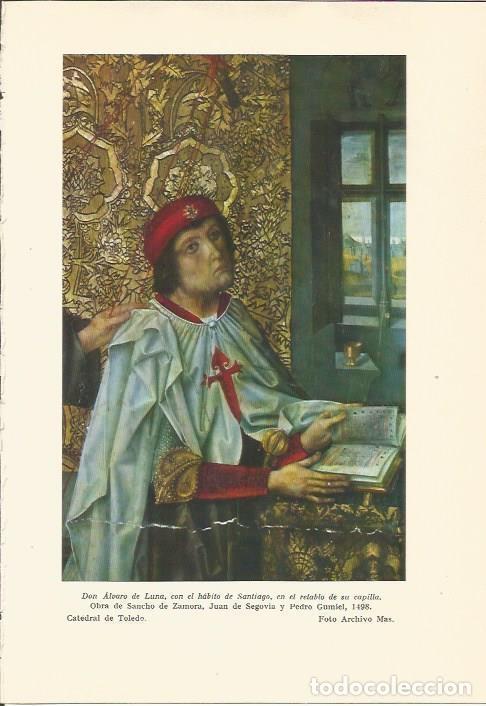 Postkarten: LAMINA 24729: Alvaro de Luna con el habito de la Orden de Santiago - Martin de Piquer