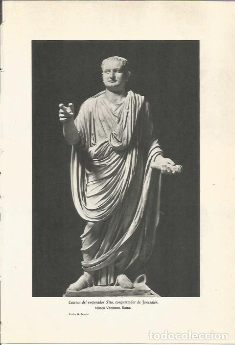 Postais: LAMINA 24702: Estatua del emperador Tito - Martin de Piquer