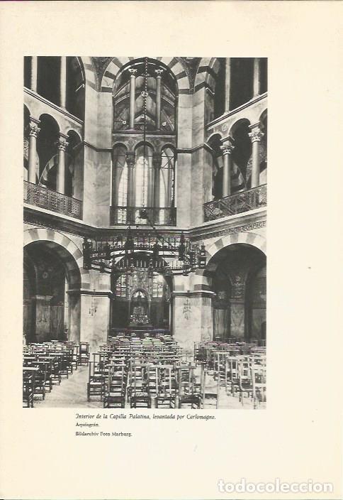 Postais: LAMINA 24708: Interior de la Capilla Palatina en Aquisgran - Martin de Piquer