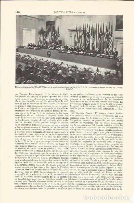 Postkarten: LAMINA ESPASA 35844: Discurso de Harold Wilson en la OTAN en 1965 - Varios