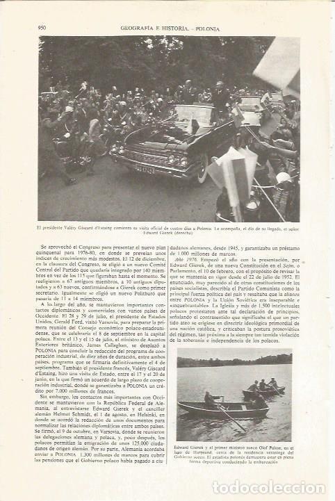 Postkarten: LAMINA ESPASA 36148: El presidente Valery Giscard d'Estaing en visita a Polonia - Varios
